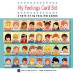 My Feelings Card Set (REWARD ADD-ON) - 2 sets of 32 feeling cards