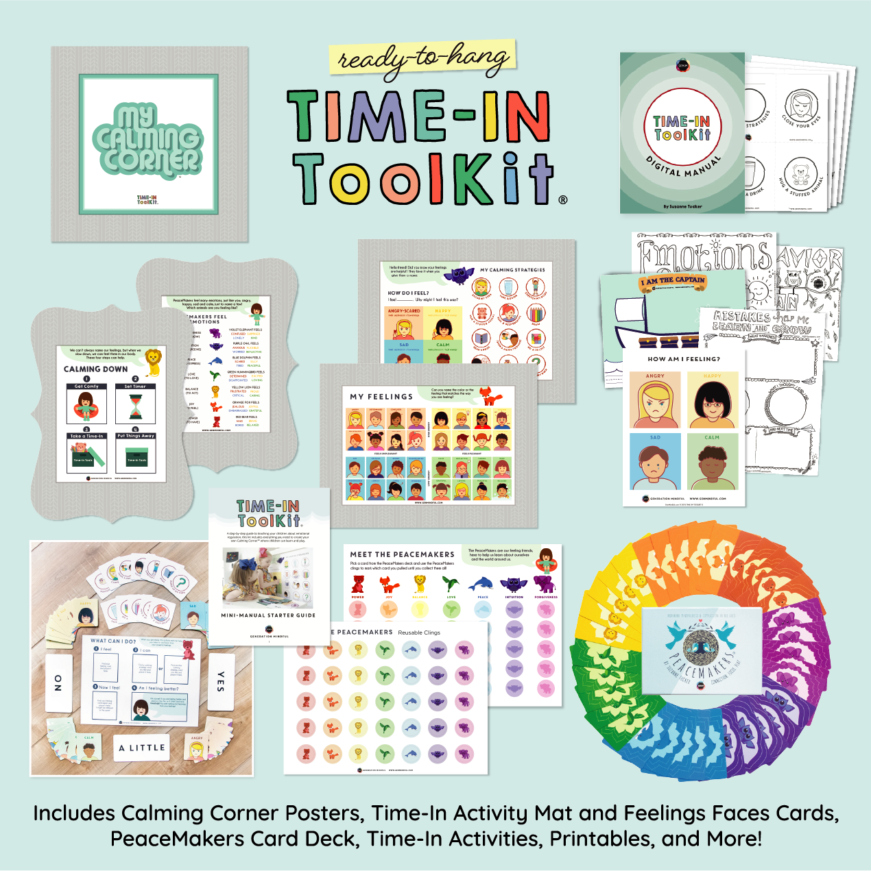 The Time-In ToolKit™ - PeaceMakers Generation Mindful - Generation Mindful, PLAYFUL - teach emotions parenting child therapy tool