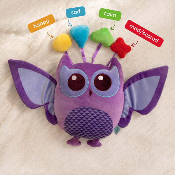 Indigo Owl SnuggleBuddies Emotions Plush