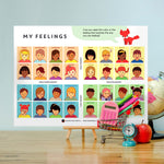 My Feelings Faces Poster (In ToolKit) - PeaceMakers Generation Mindful - Generation Mindful, PLAYFUL - teach emotions parenting child therapy tool