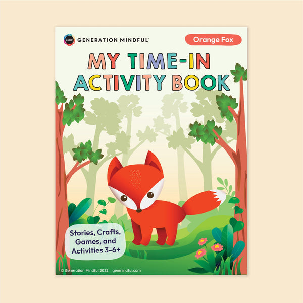 Orange Fox My Time-In Activity Book front cover