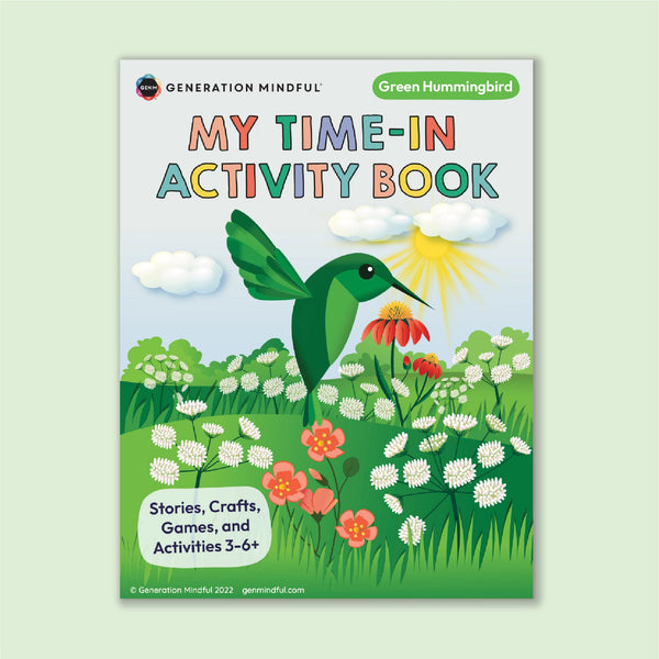 Green Hummingbird My Time-In Activity Book front cover