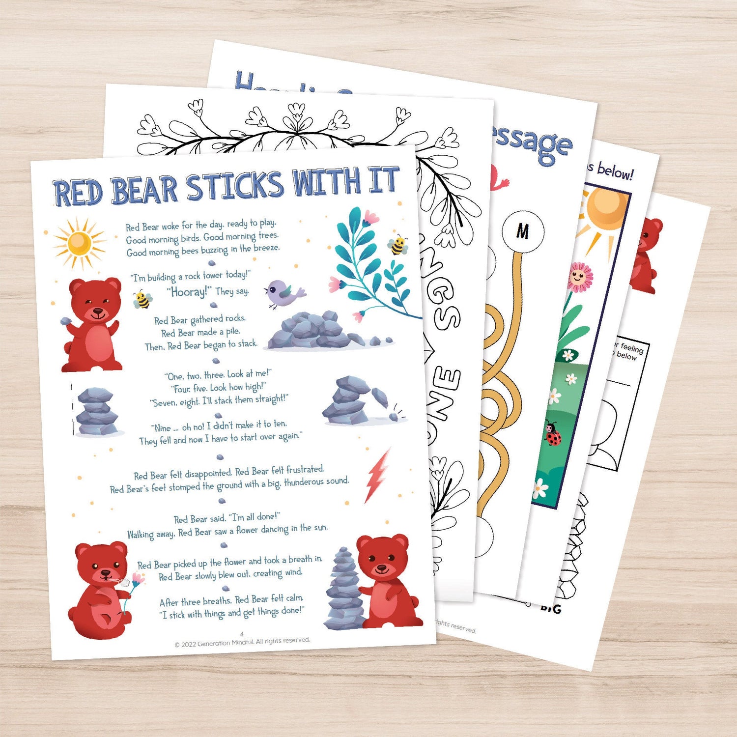 Red Bear Activity Book